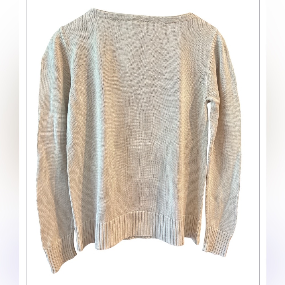 Talbot’s Women's Cream 100% Silk Sweater / size M - Picture 4 of 13